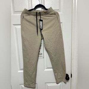 NWT Public Rec All Day Every Day Jogger Pants Cream Stretch Men’s Size W28 L30